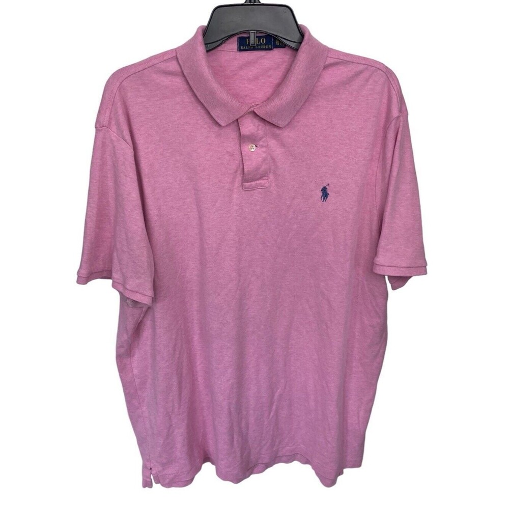 Polo Ralph Lauren’s Polo Shirt Pink Size XL Preppy Short Sleeve